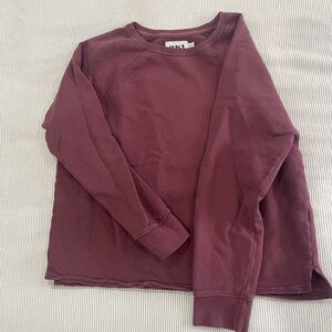 Burgundy Long Sleeve Sweatshirt